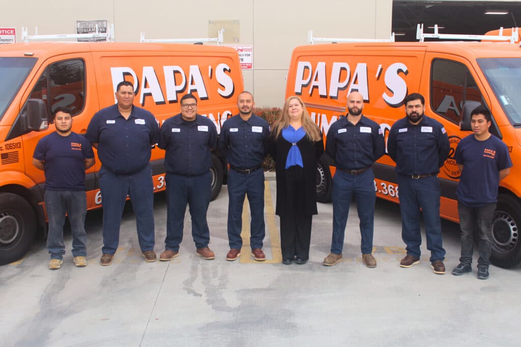 Water line repair by Papa's Plumbing